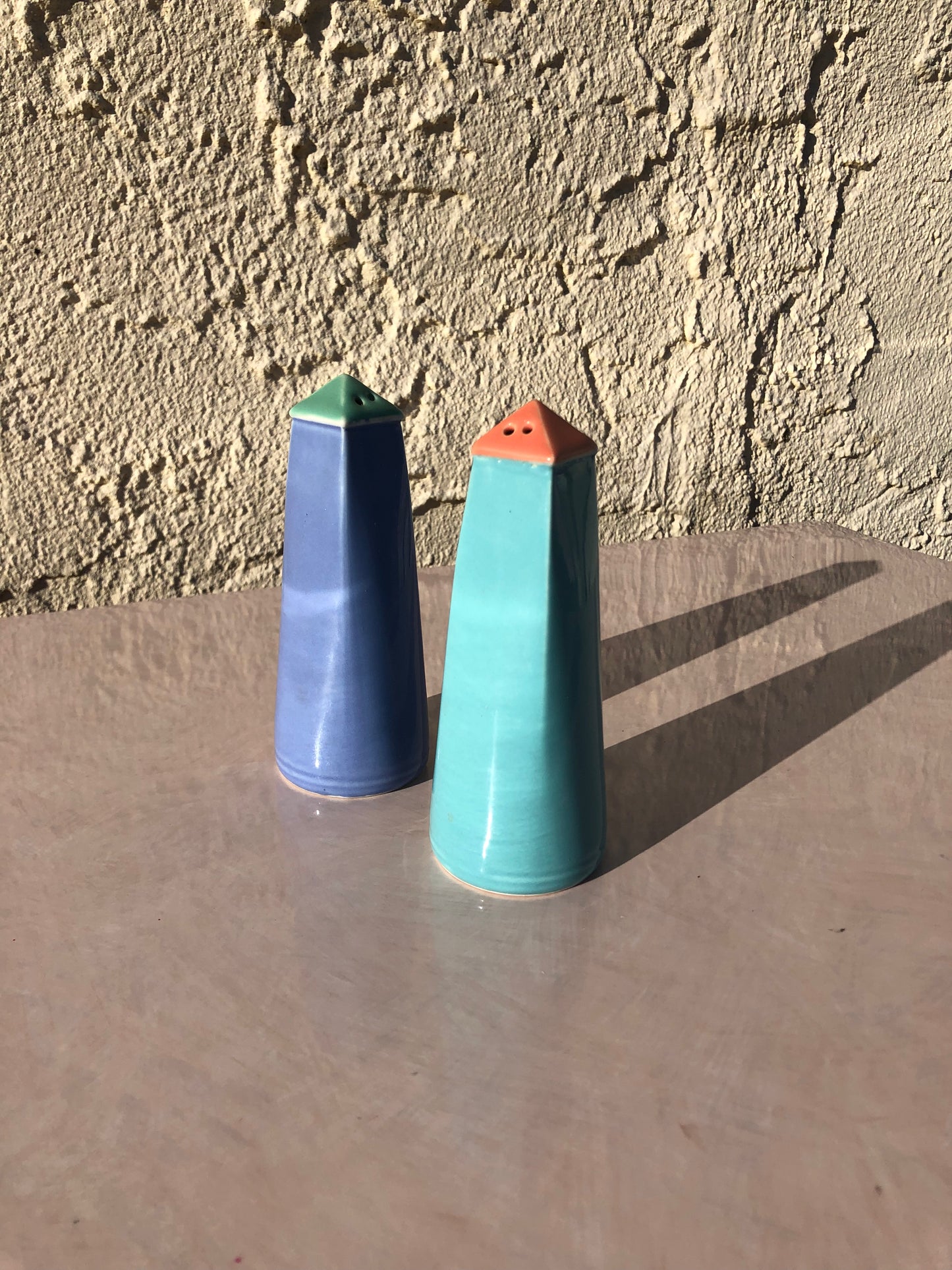 Memphis Style Salt and Pepper Shakers