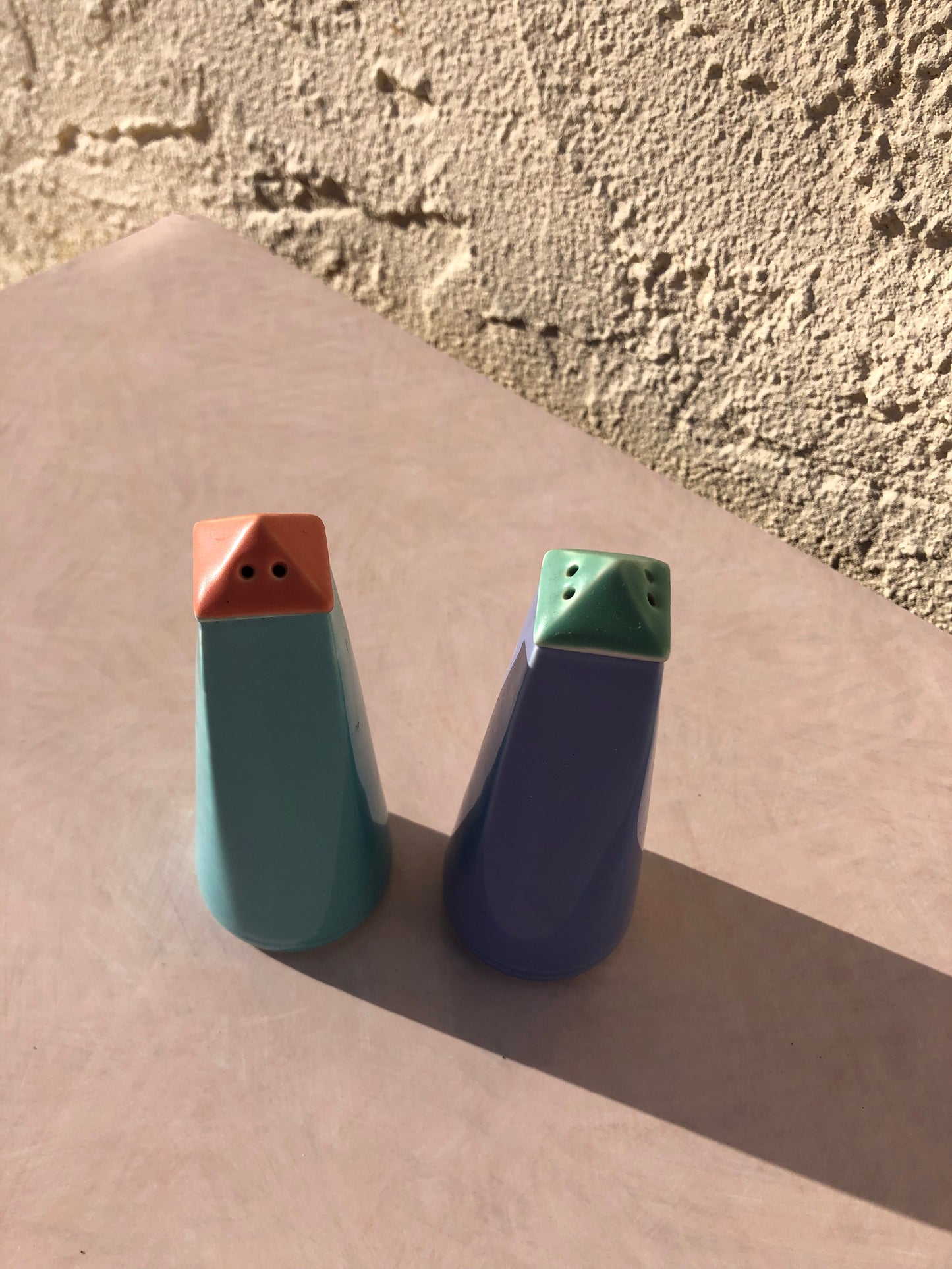 Memphis Style Salt and Pepper Shakers
