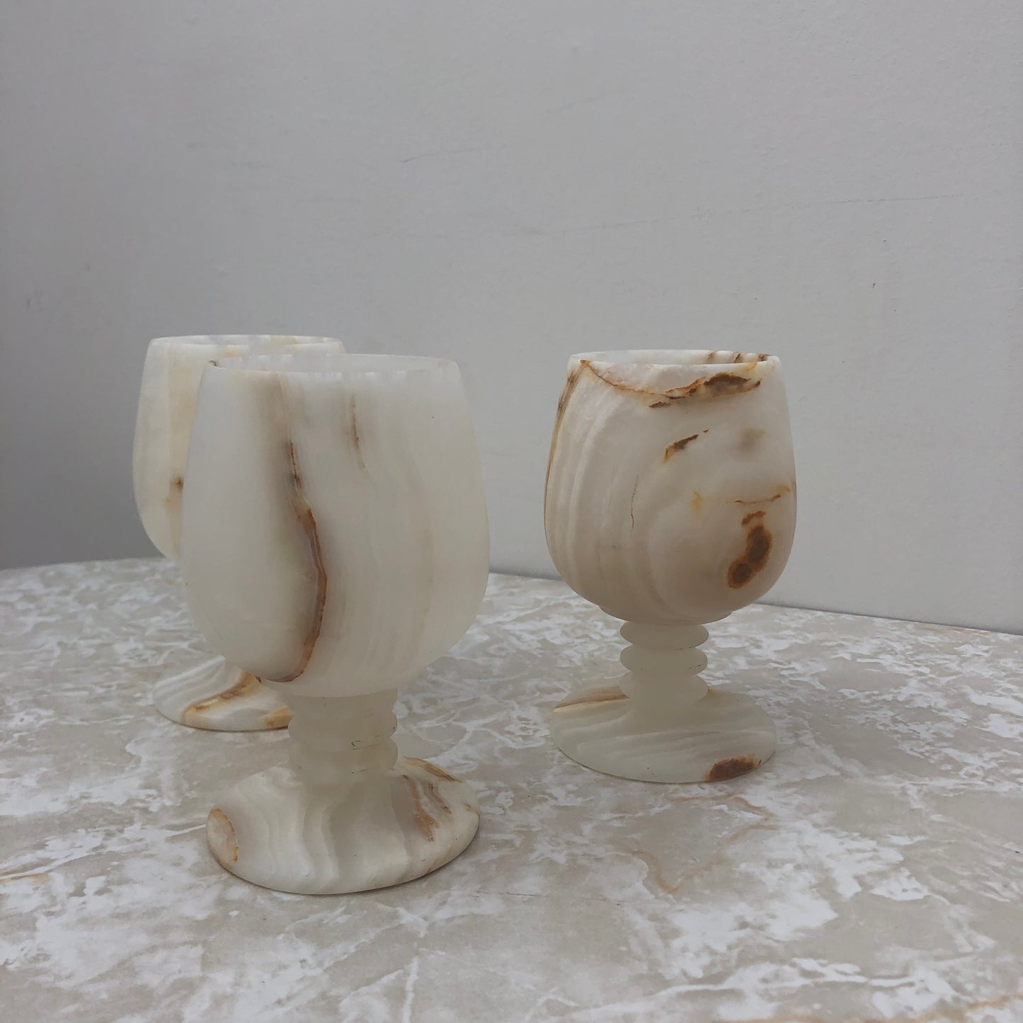 Onyx Stone Chalice Set