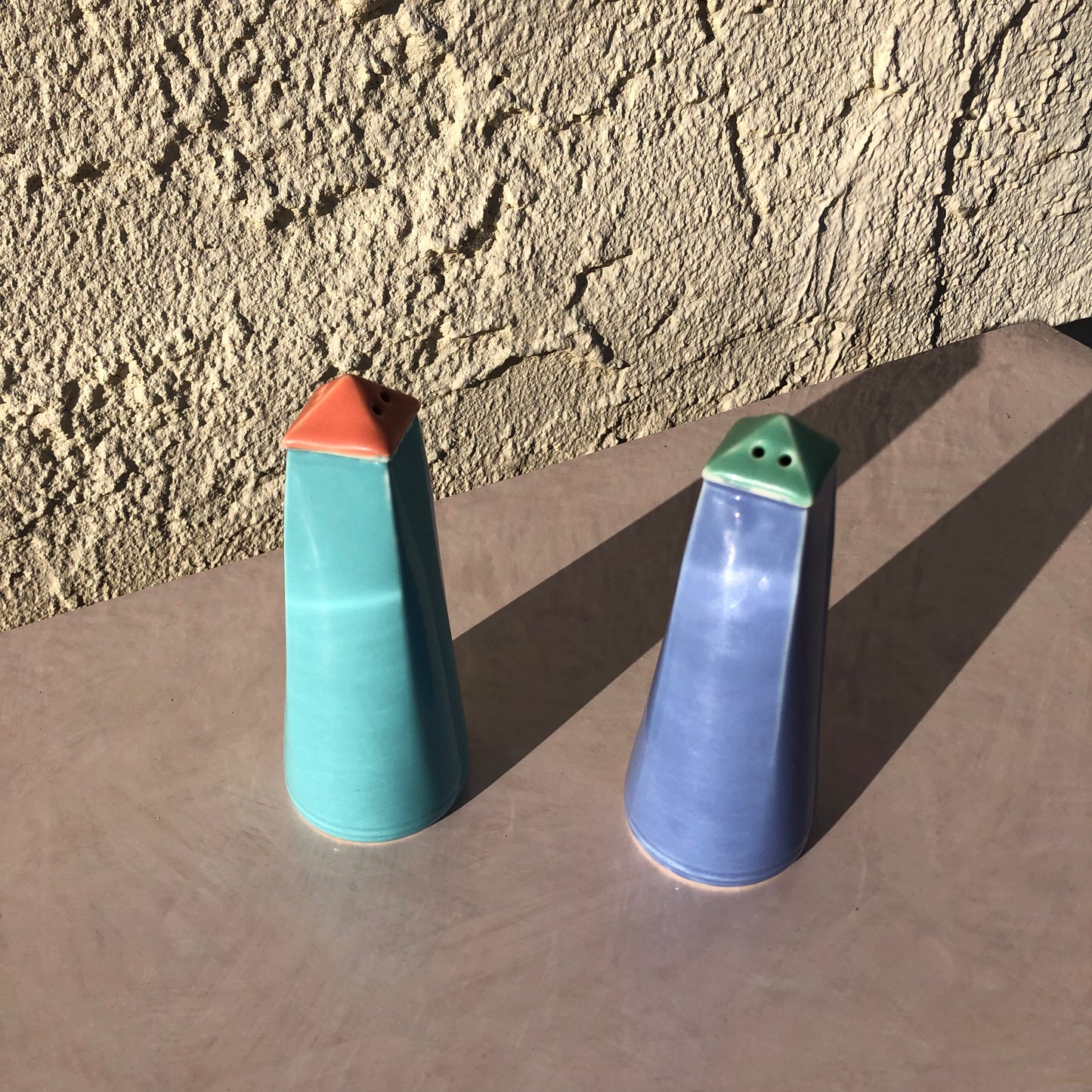 Memphis Style Salt and Pepper Shakers