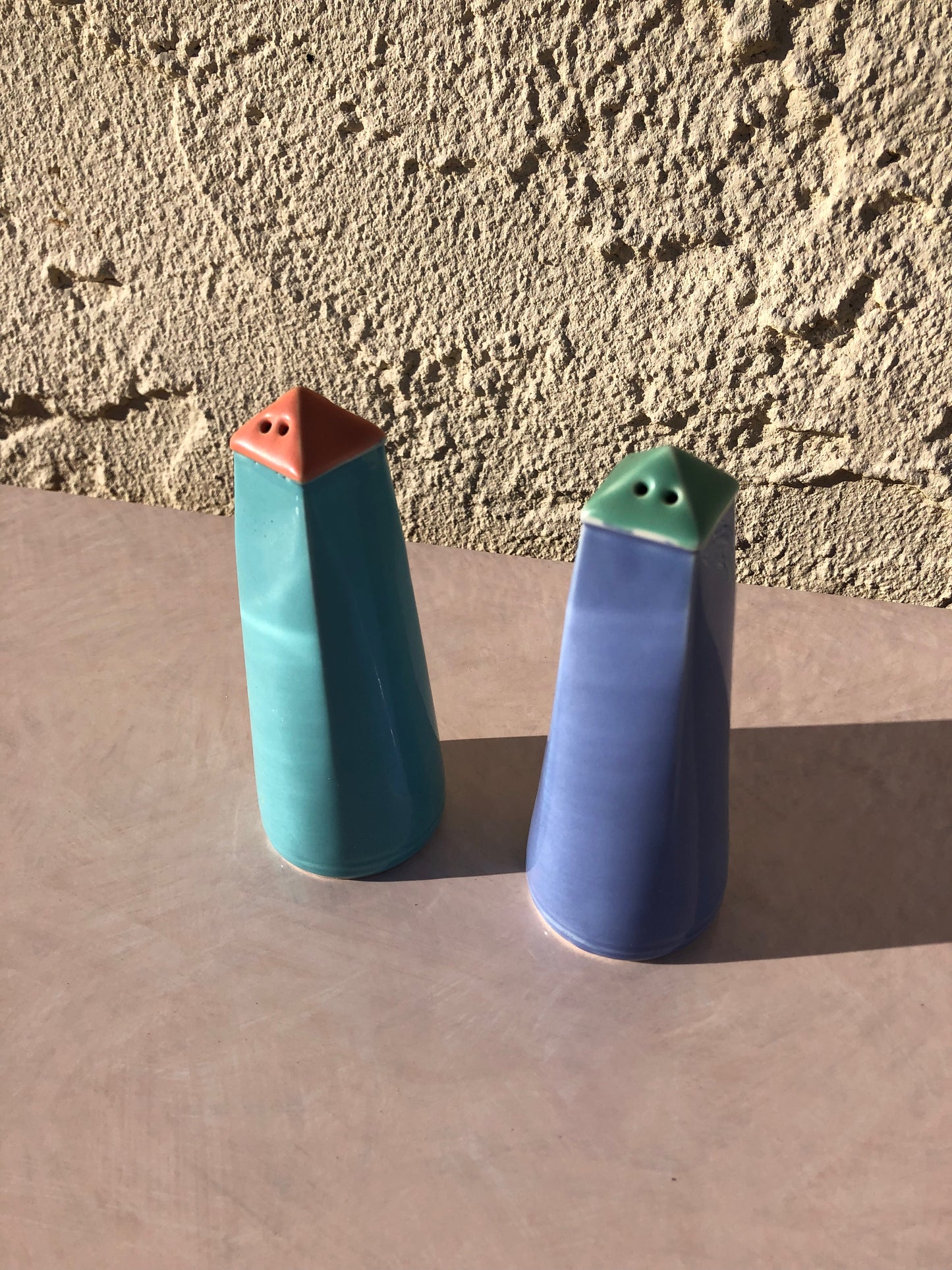 Memphis Style Salt and Pepper Shakers