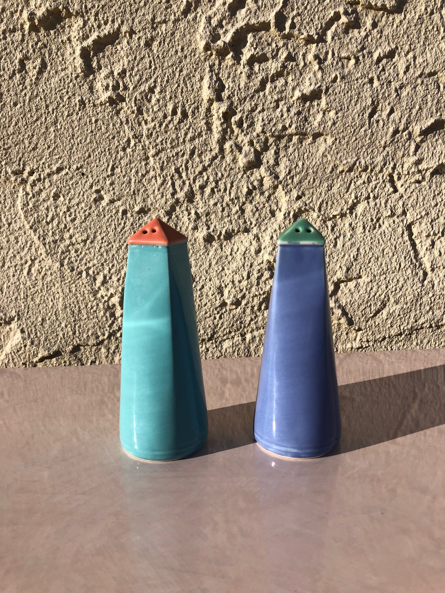 Memphis Style Salt and Pepper Shakers