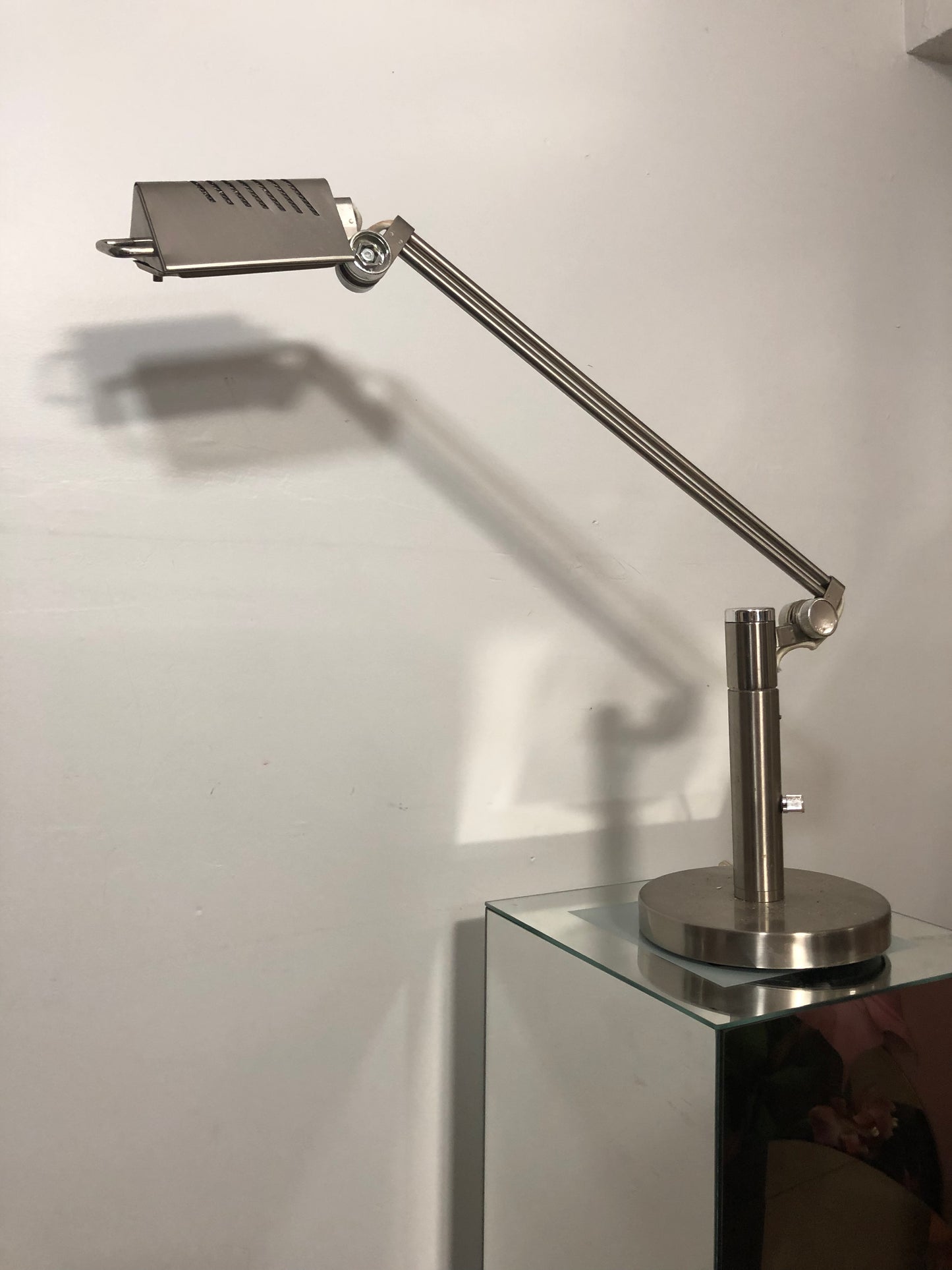 Postmodern chrome lamp