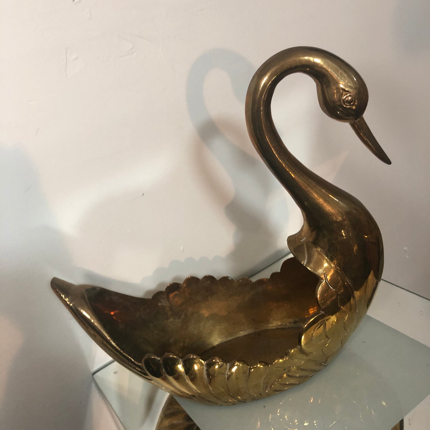 Brass swan