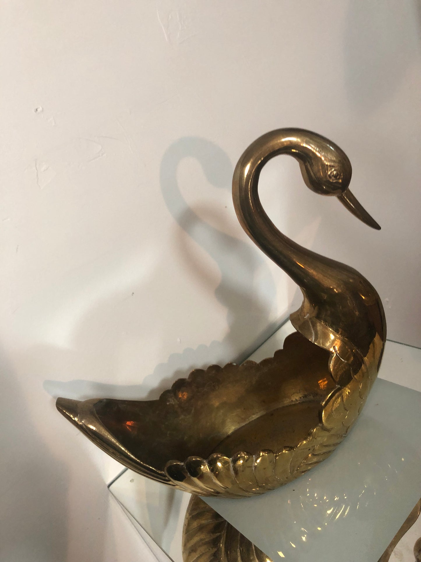 Brass swan