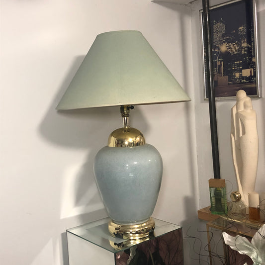 90s blue & gold lamp