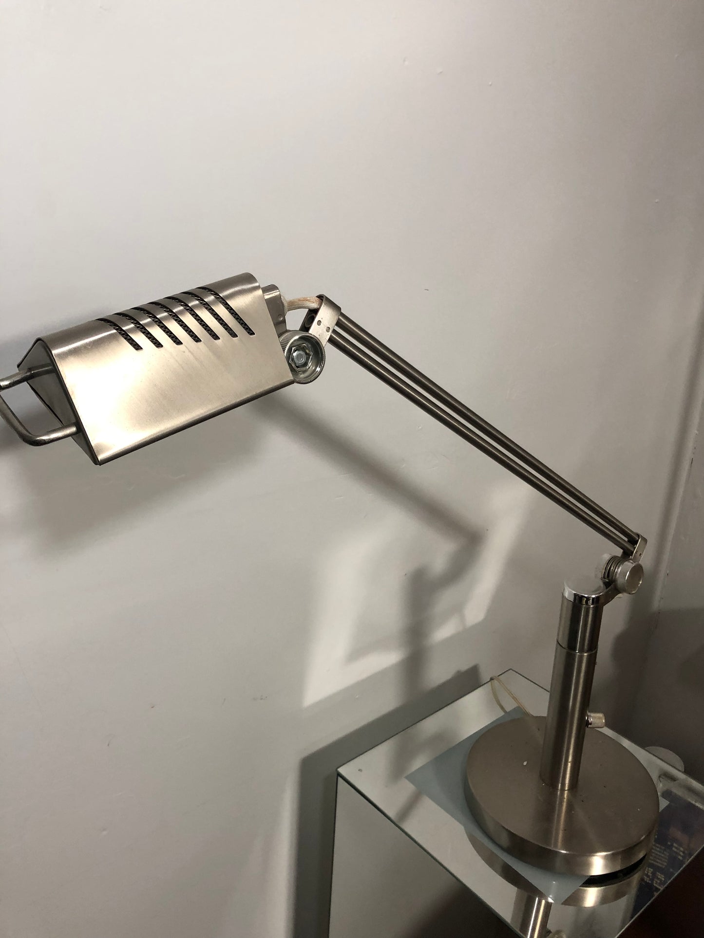 Postmodern chrome lamp