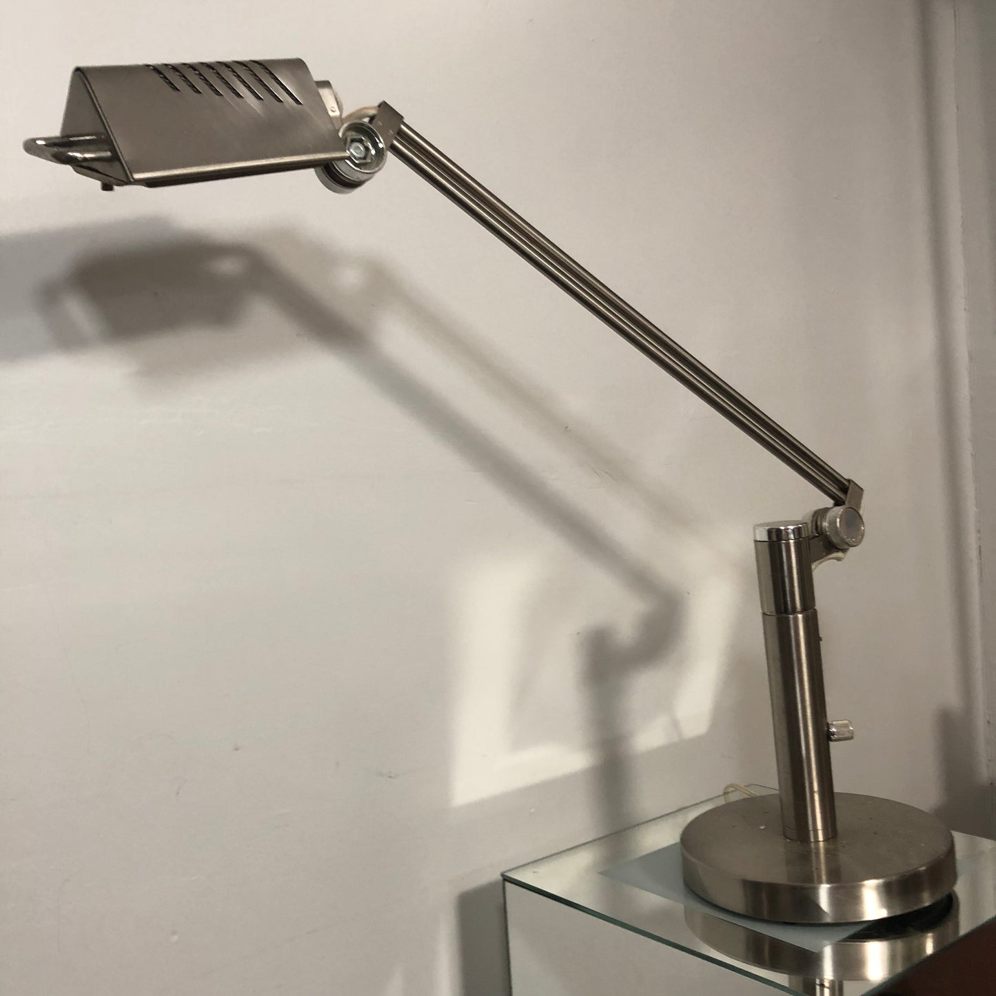 Postmodern chrome lamp