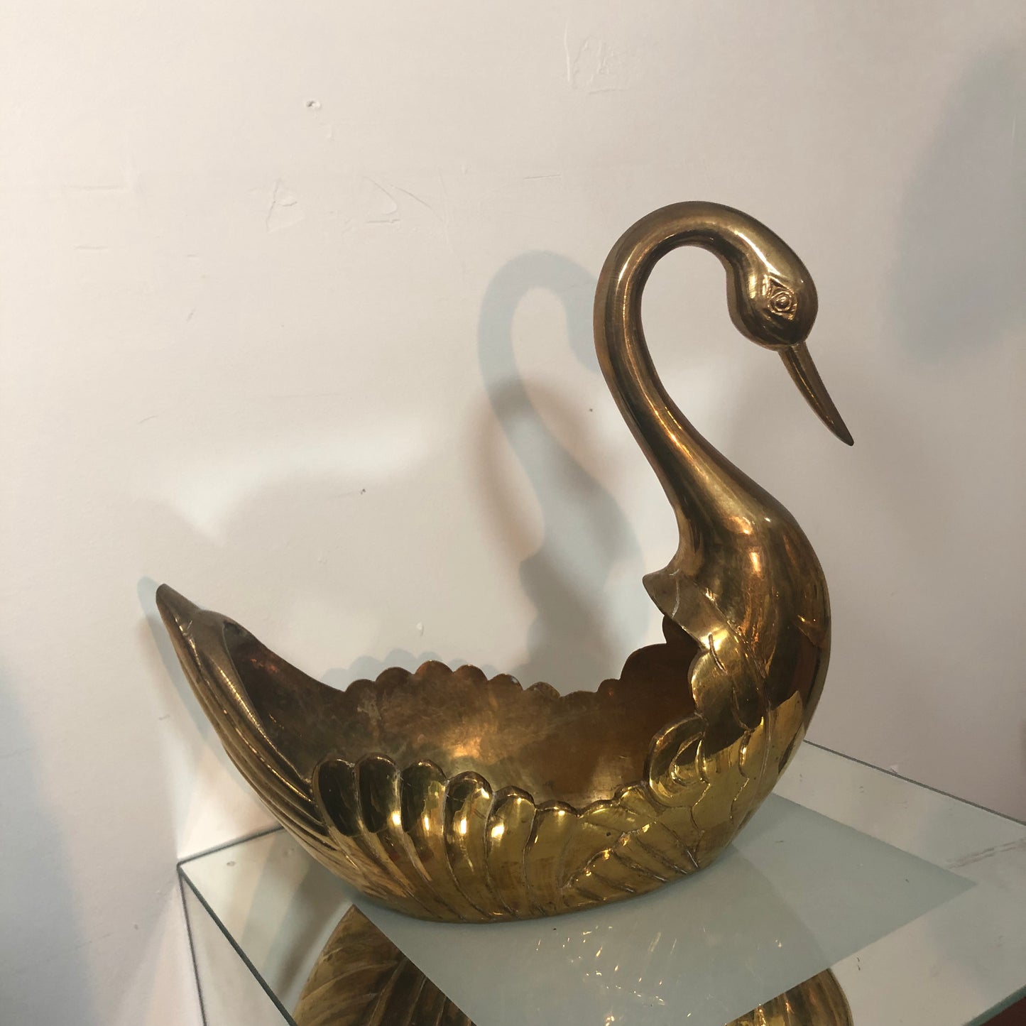 Brass swan