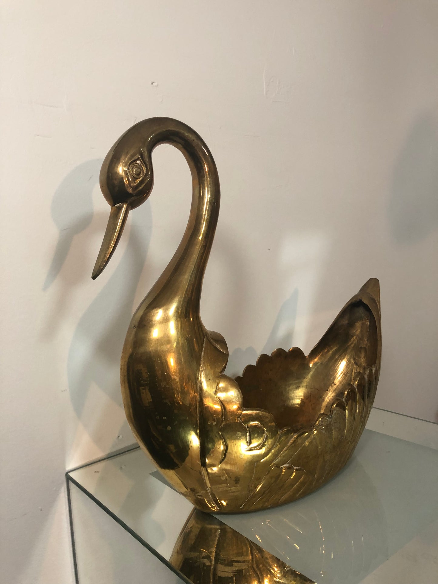 Brass swan