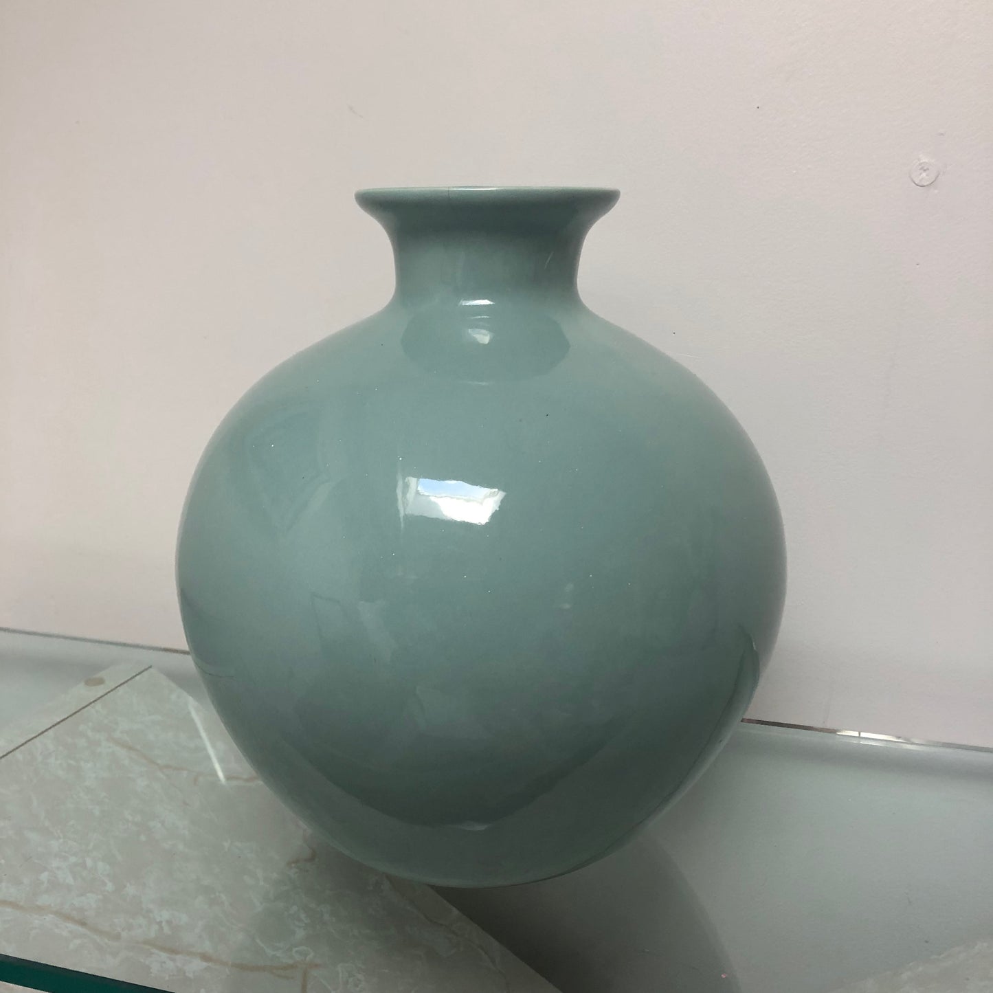 Vintage Teal Vase