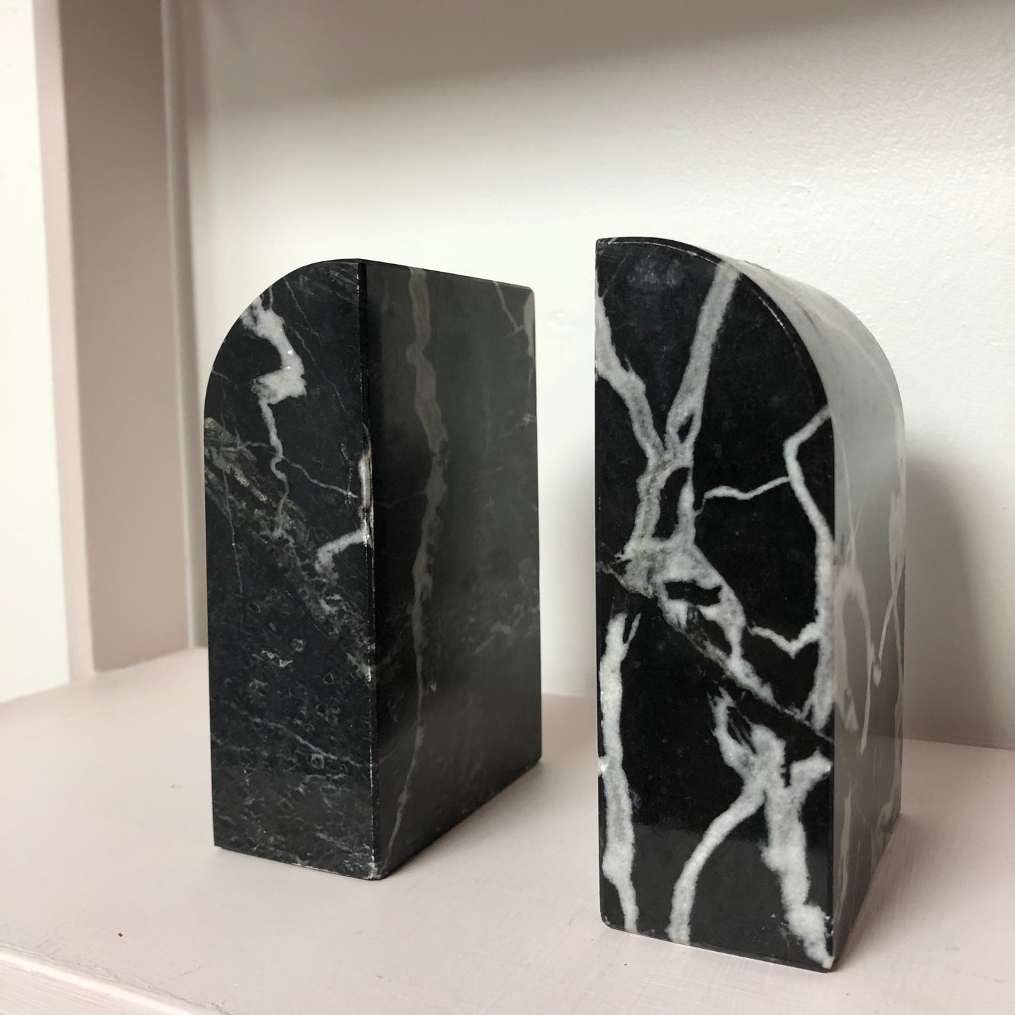 Black Marble bookends