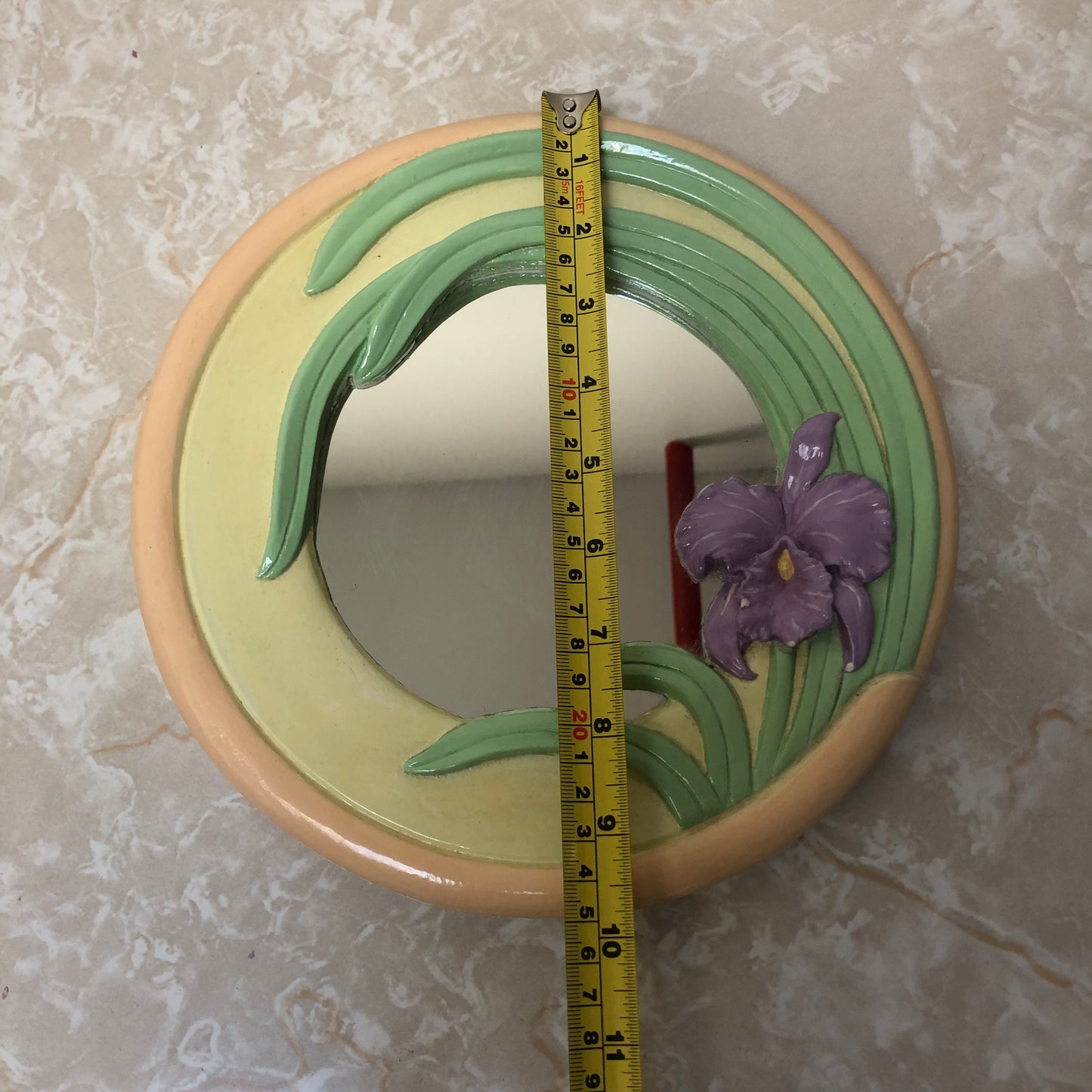 Vintage Iris Mirror