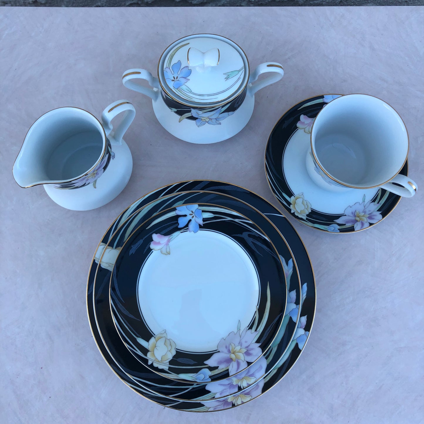 Black Charisma Mikasa Tea Set