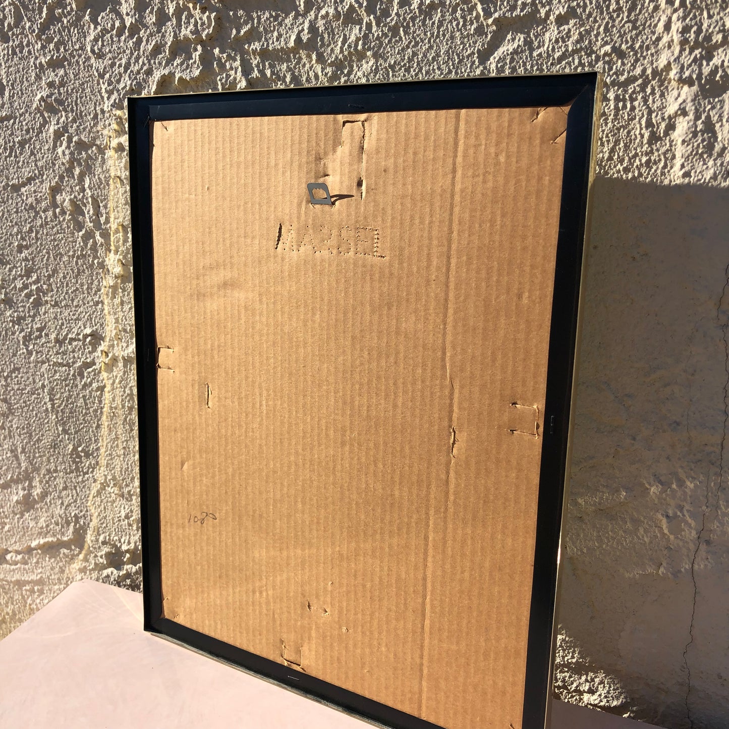 Vintage etched mirror