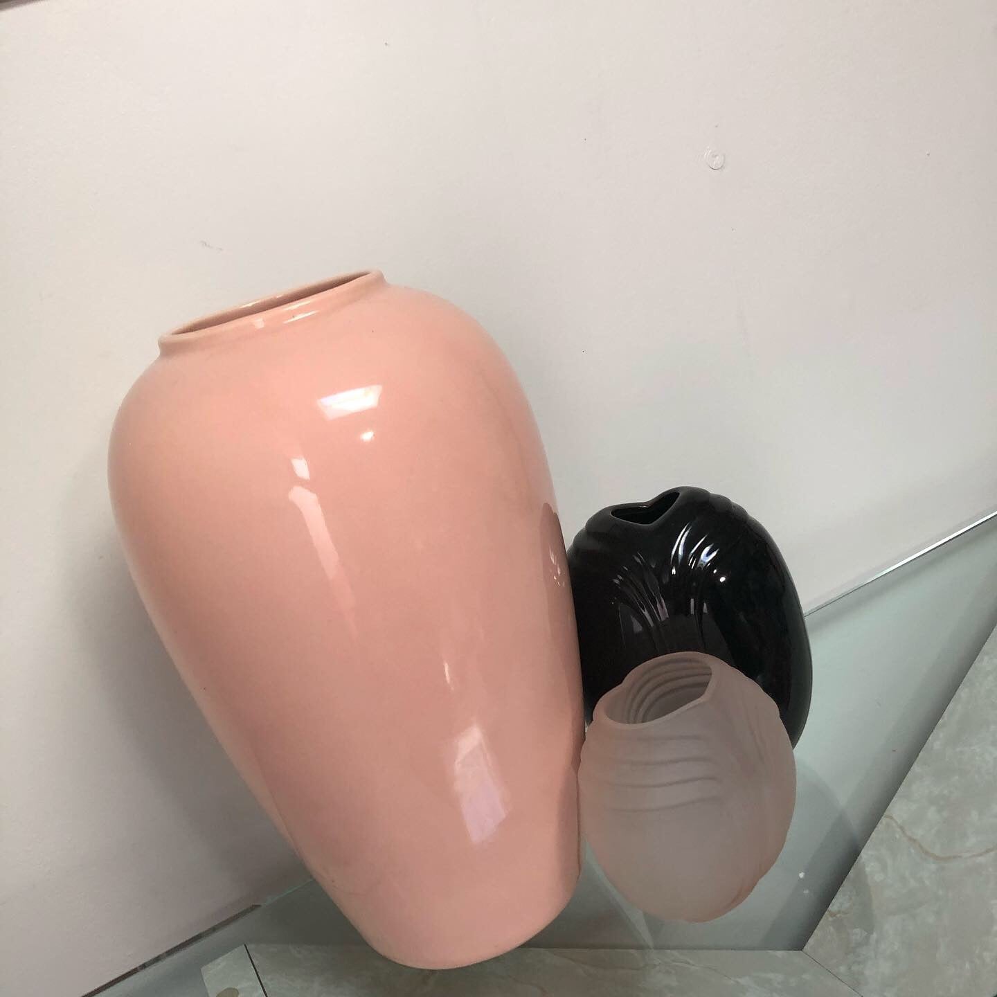 Tall Pink Haegar Vase