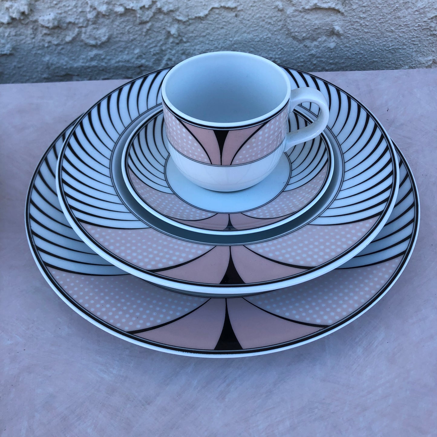 Royal Mosa Holland Plate & Tea Set