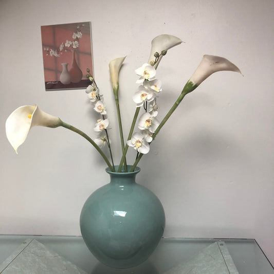 Vintage Teal Vase