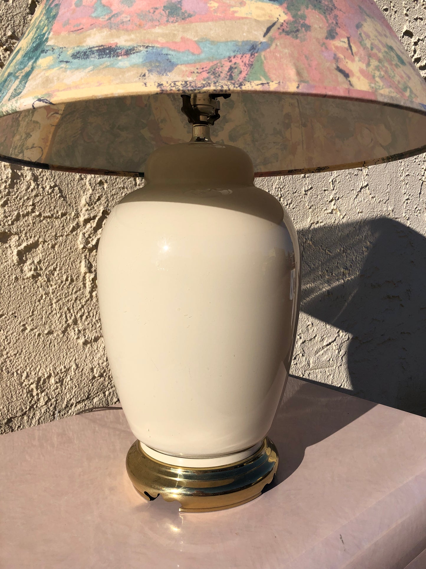 Vintage Cream Lamp