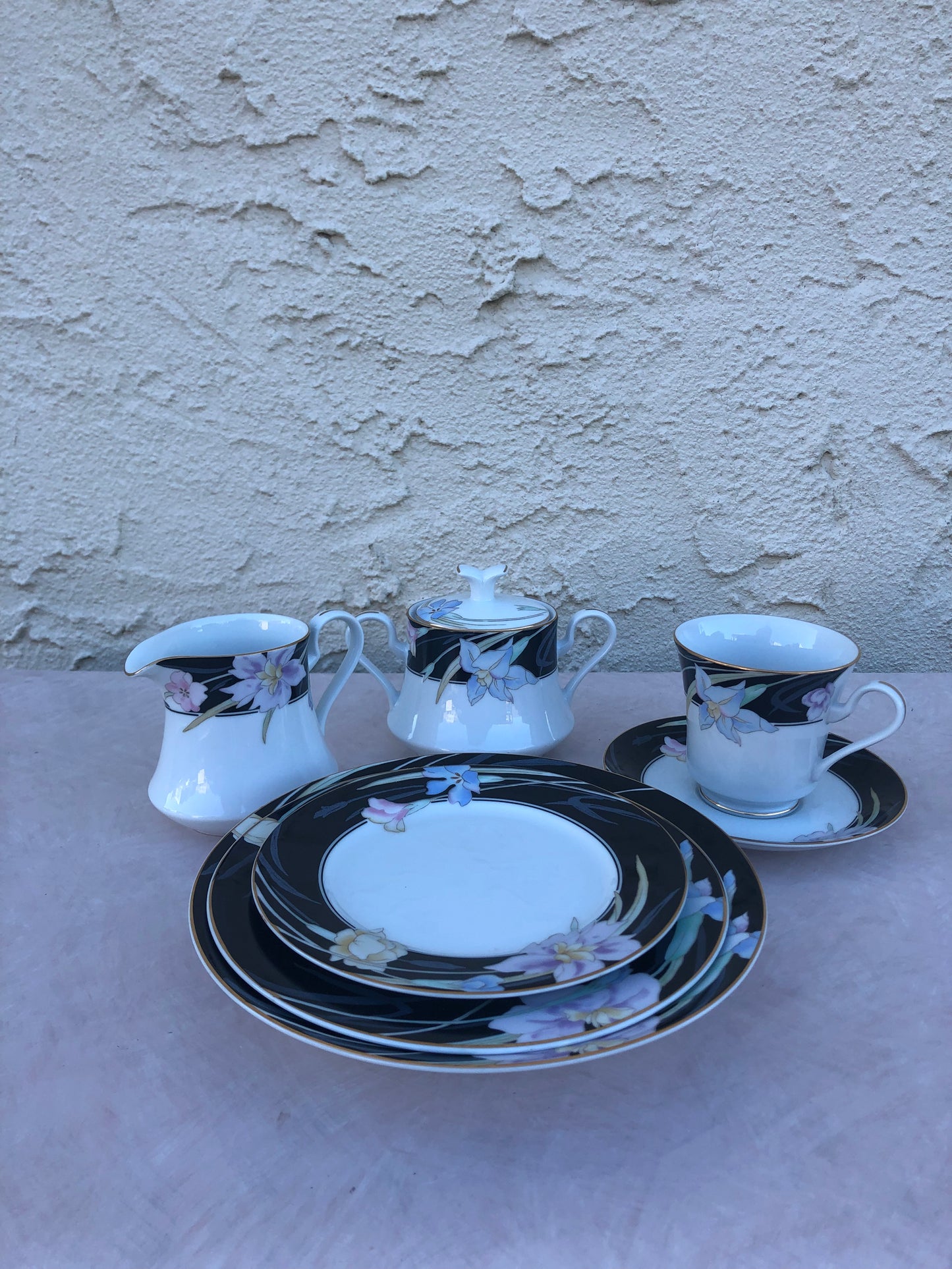 Black Charisma Mikasa Tea Set