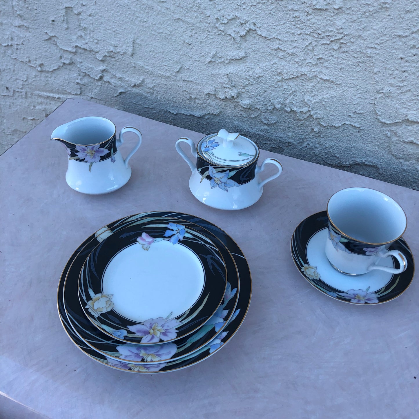 Black Charisma Mikasa Tea Set